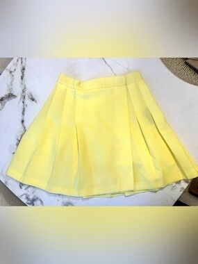 ASOS Yellow Circle Skater Skirt